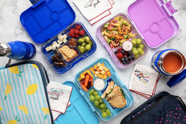 YumBox Tapas 4-Compartment Tray: Seville Purple (Rainbow Tray