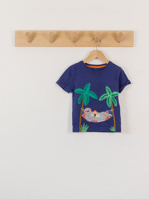 Mini Boden Sloth tee