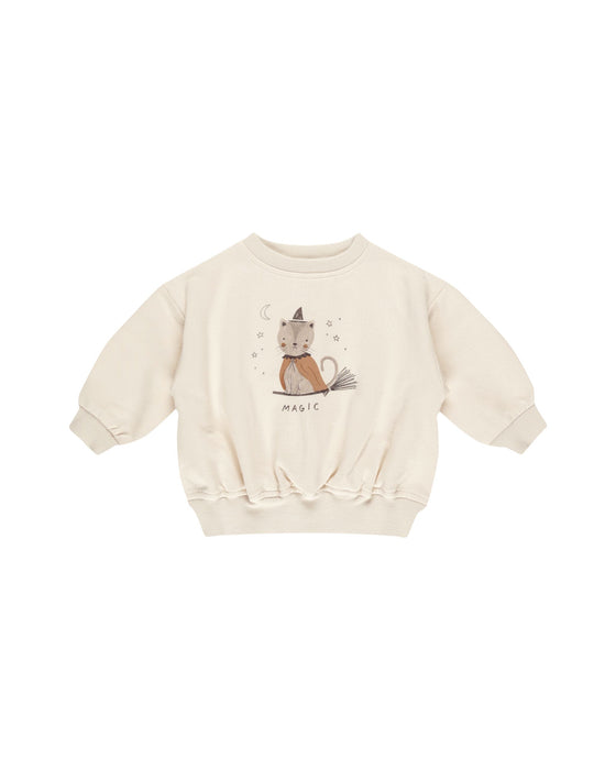 Relaxed fleece sweatshirt || Cats