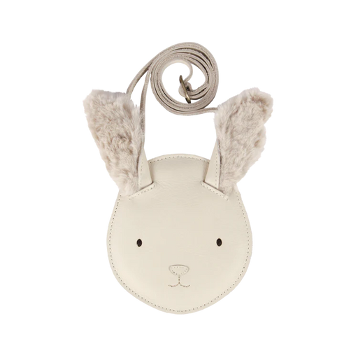 Leather Britta rabbit cream purse Donsje Amsterdam