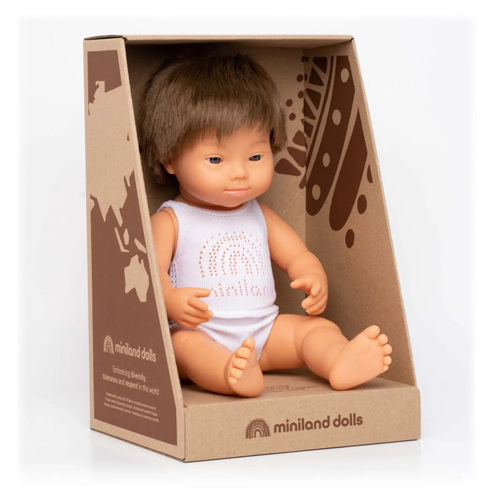 Doll - Caucasian Boy with Down Syndrome